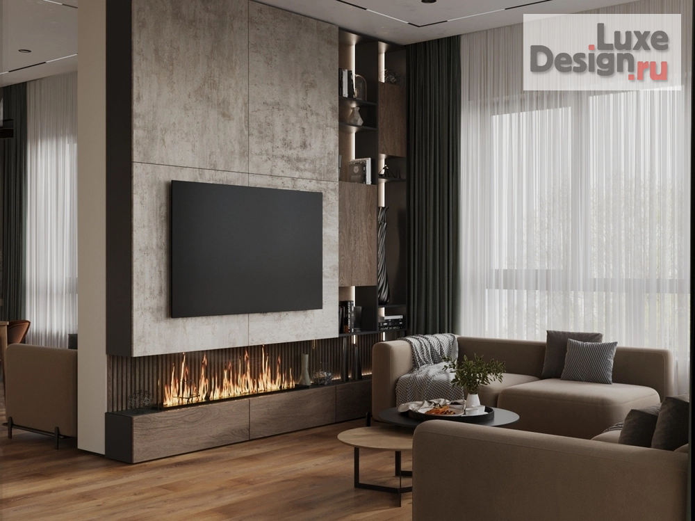 Дизайн интерьера загородного дома "Дизайн-проект частного загородного дома в КП Марьино" (фото 1)