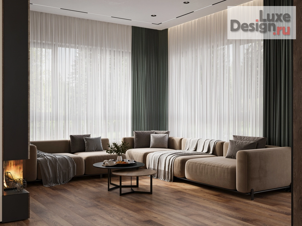 Дизайн интерьера загородного дома "Дизайн-проект частного загородного дома в КП Марьино" (фото 2)