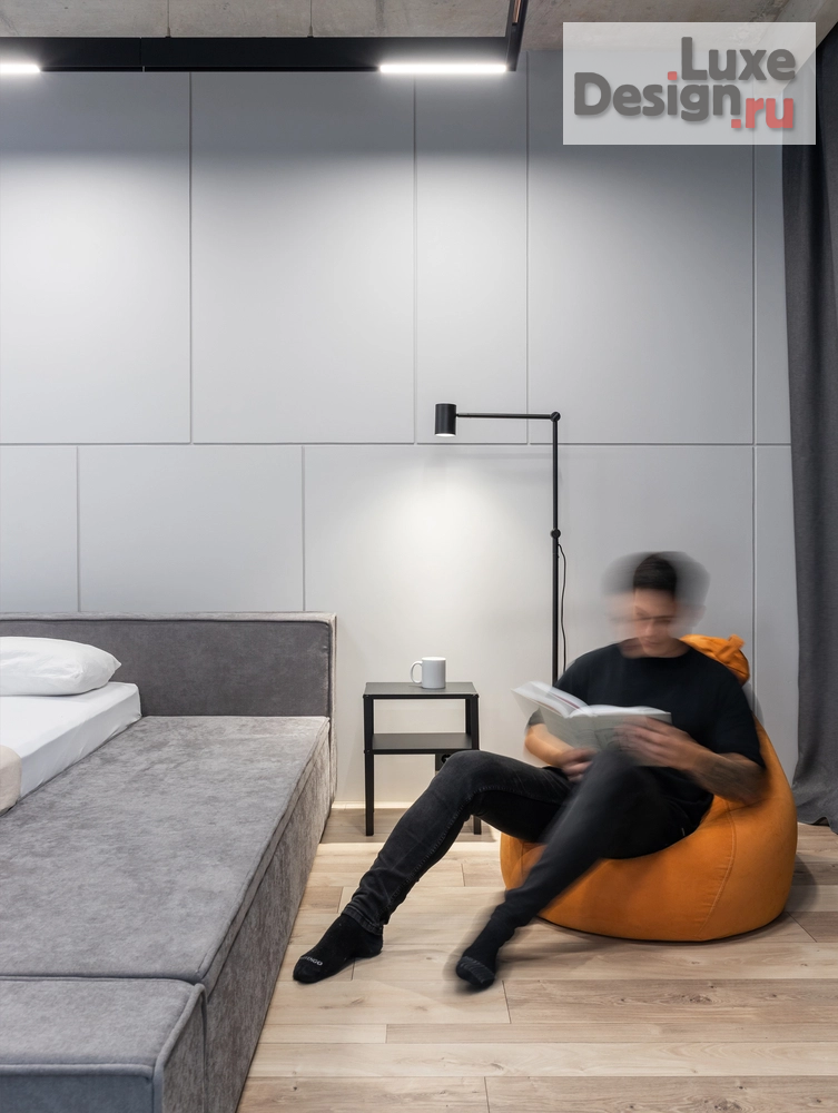 Дизайн интерьера квартиры студии "Брутальная квартира для холостяка" (фото 24)