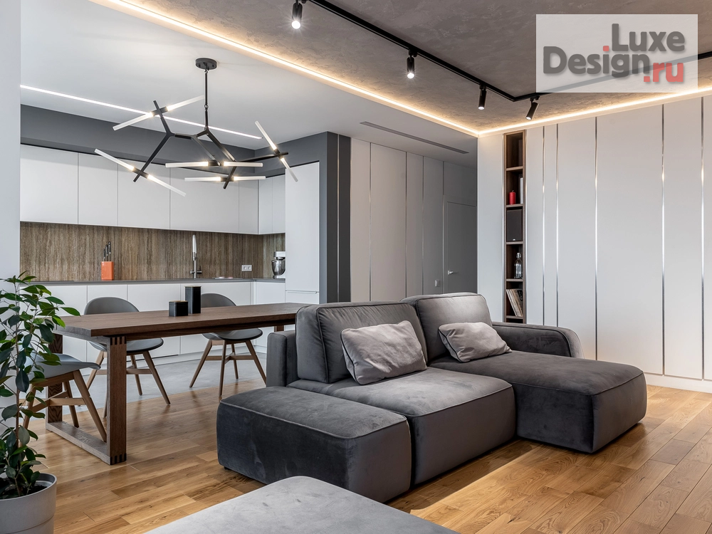 Дизайн интерьера гостиной "Реализация уютной кухни-гостиной" (фото 13)