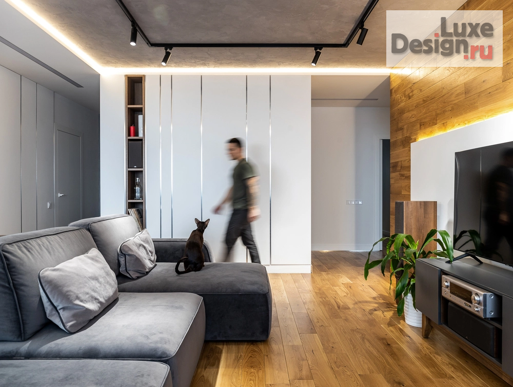 Дизайн интерьера гостиной "Реализация уютной кухни-гостиной" (фото 2)