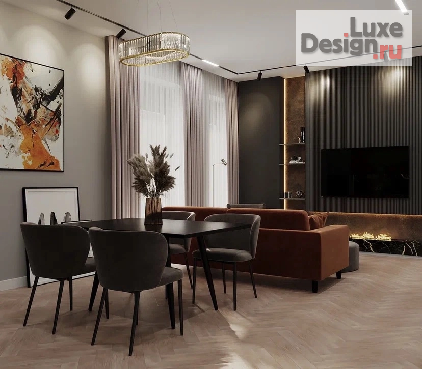 Дизайн интерьера трехкомнатной квартиры "ЖК ENITEO" (фото 1)