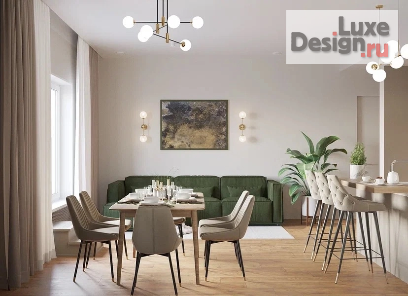 Дизайн интерьера четырехкомнатной квартиры "ВАВИЛОВА" (фото 1)