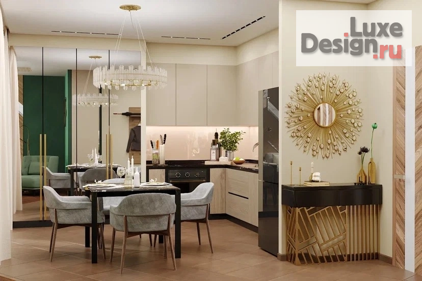 Дизайн интерьера двухкомнатной квартиры "ЖК ГОРОДСКИЕ ИСТОРИИ" (фото 4)