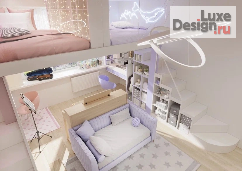 Дизайн интерьера детской "КАРАМЫШЕВСКАЯ НАБЕРЕЖНАЯ " (фото 7)