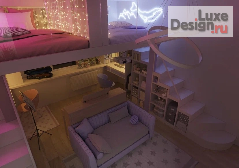 Дизайн интерьера детской "КАРАМЫШЕВСКАЯ НАБЕРЕЖНАЯ " (фото 8)