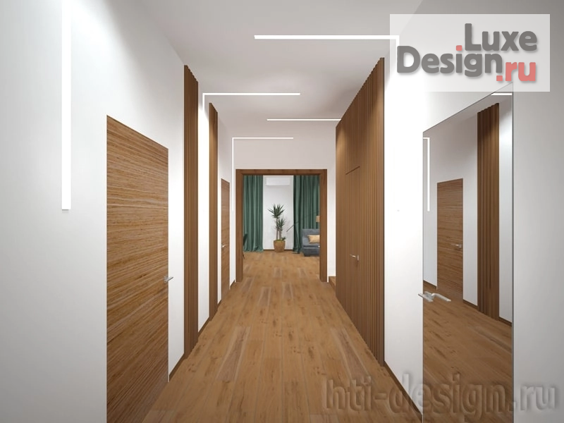 Дизайн интерьера коттеджа "Интерьер 1 этажа коттеджа в современном стиле" (фото 5)