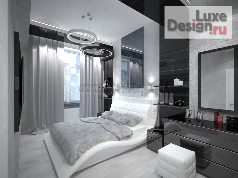 Дизайн интерьера апартаментов "Апартаменты с элементами стилей лофт и хай-тек" (фото 5)