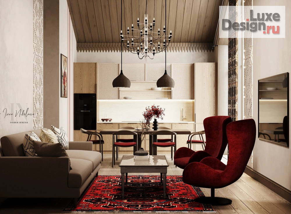 Дизайн интерьера загородного дома "Загородный дом в современном русском стиле" (фото 15)