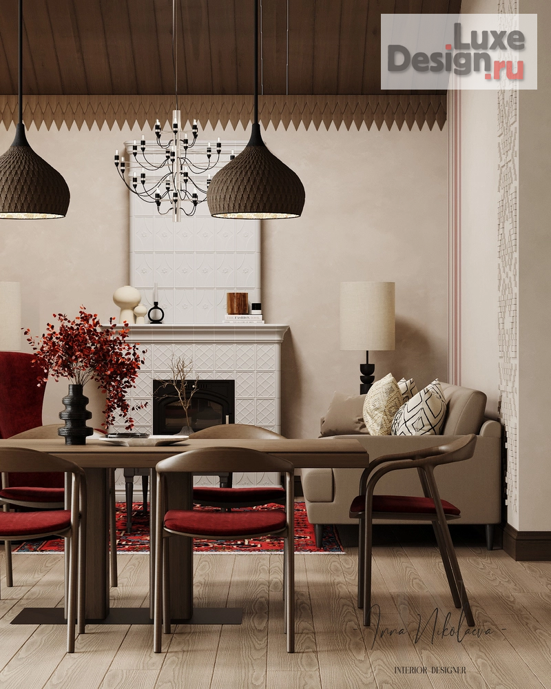 Дизайн интерьера загородного дома "Загородный дом в современном русском стиле" (фото 22)