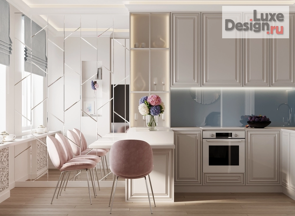 Дизайн интерьера трехкомнатной квартиры "Квартира в современном классическом стиле ЖК Выбор первых" (фото 7)