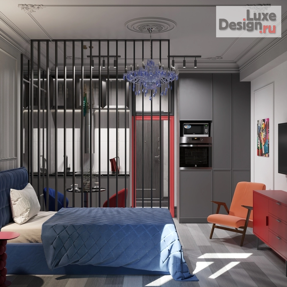 Дизайн интерьера апартаментов "Апартаменты для яркой девушки" (фото 2)