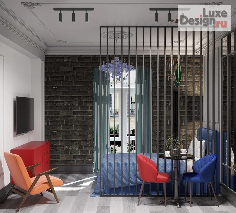 Дизайн интерьера апартаментов "Апартаменты для яркой девушки" (фото 3)