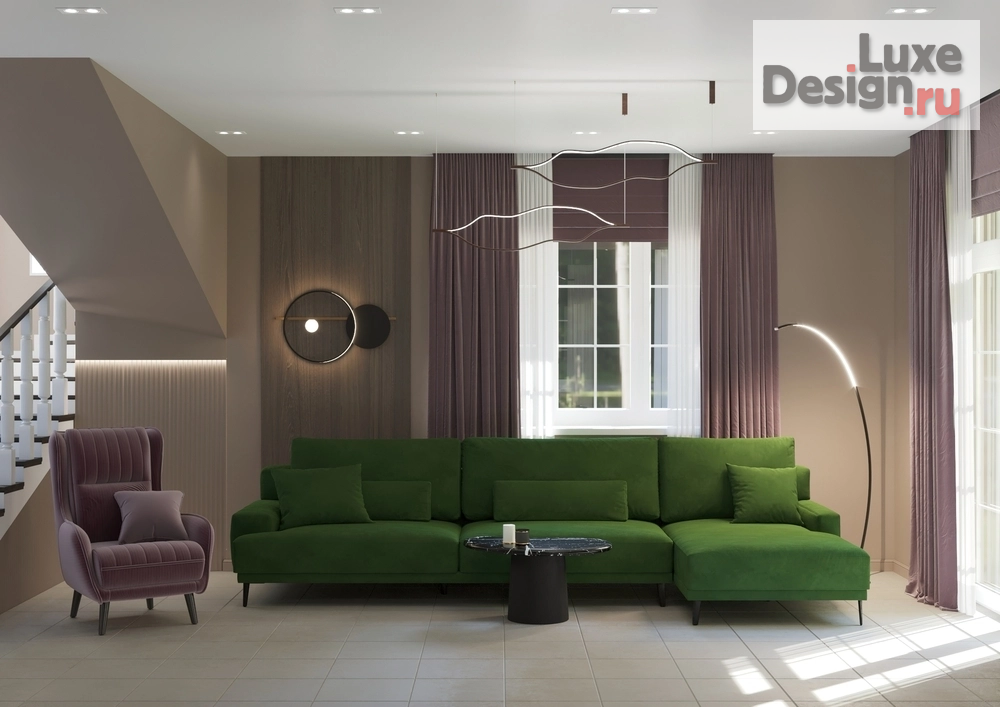 Дизайн интерьера загородного дома "Дизайн проект частного дома" (фото 6)