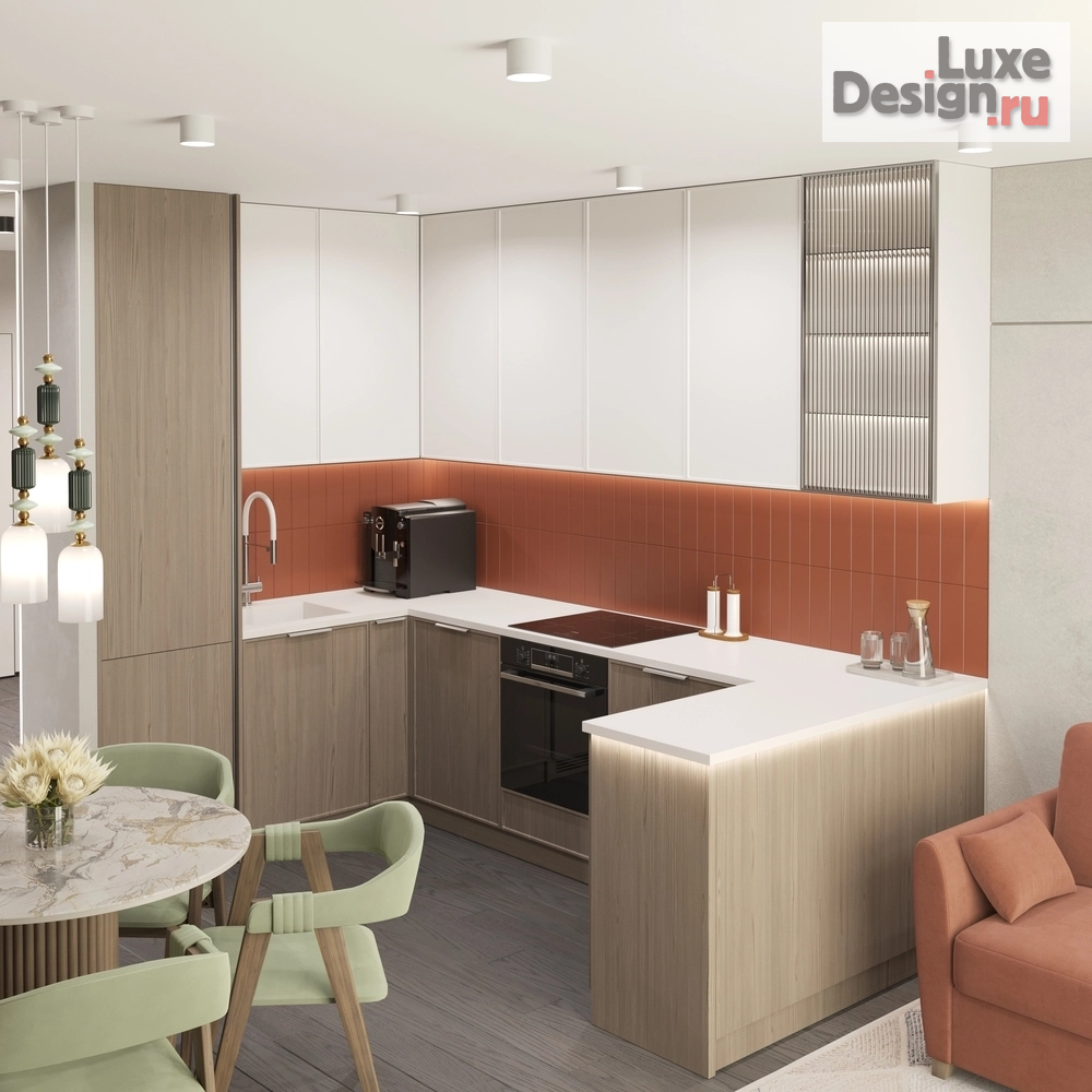 Дизайн интерьера трехкомнатной квартиры "Дизайн-проект квартиры для молодой семьи" (фото 7)