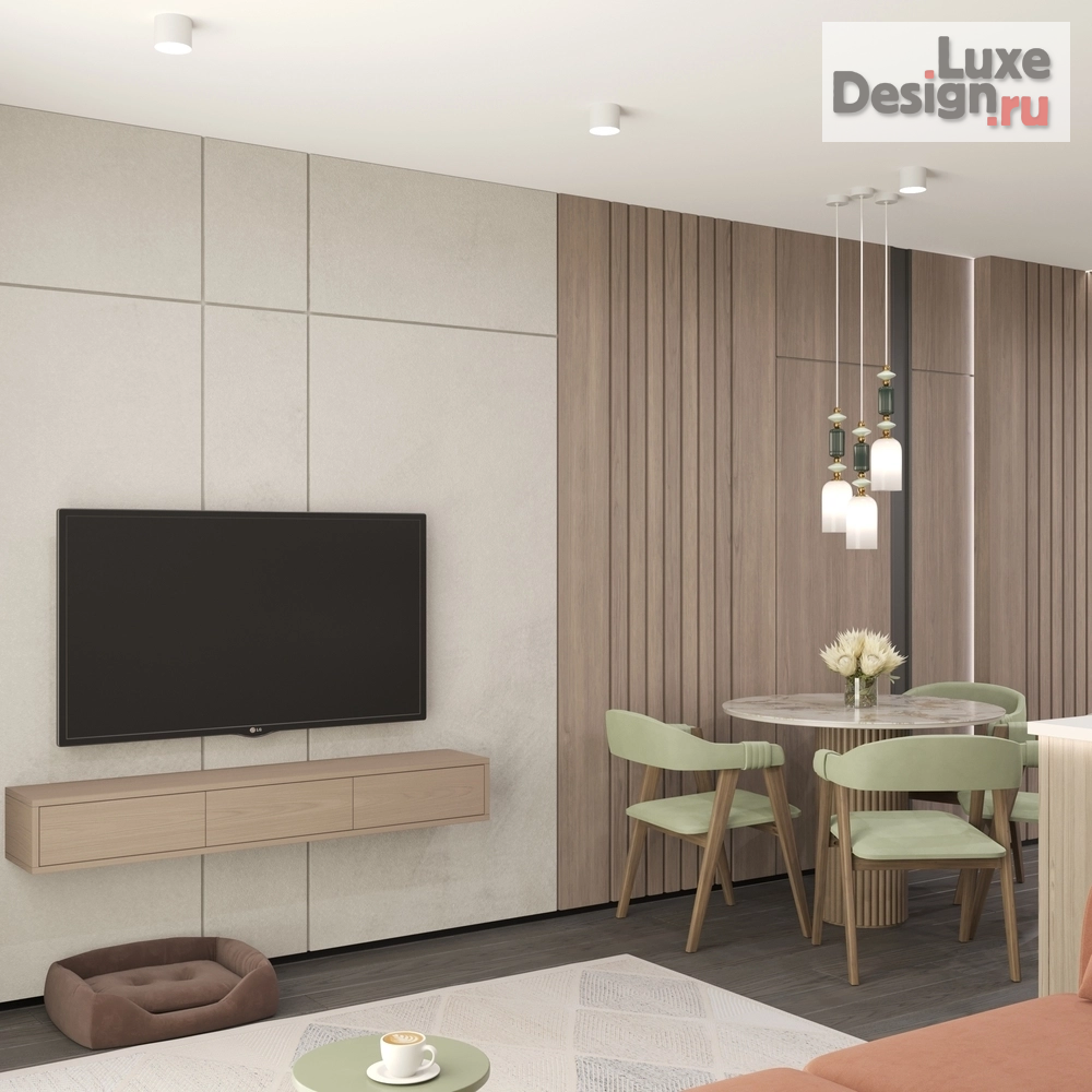 Дизайн интерьера трехкомнатной квартиры "Дизайн-проект квартиры для молодой семьи" (фото 8)