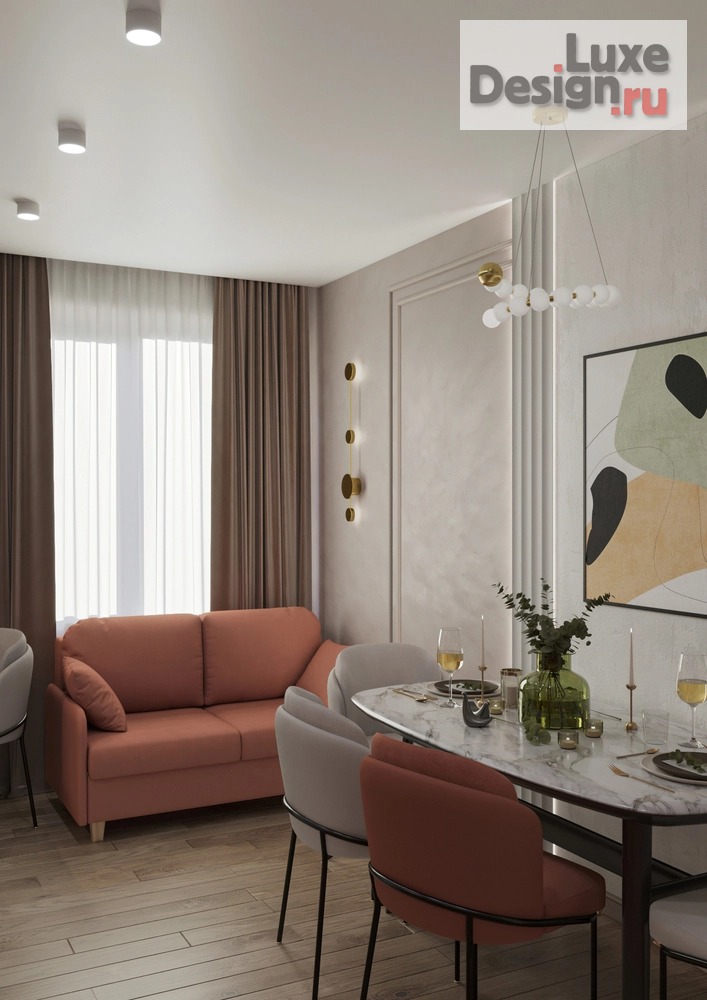 Дизайн интерьера трехкомнатной квартиры "Дизайн проект квартиры" (фото 2)