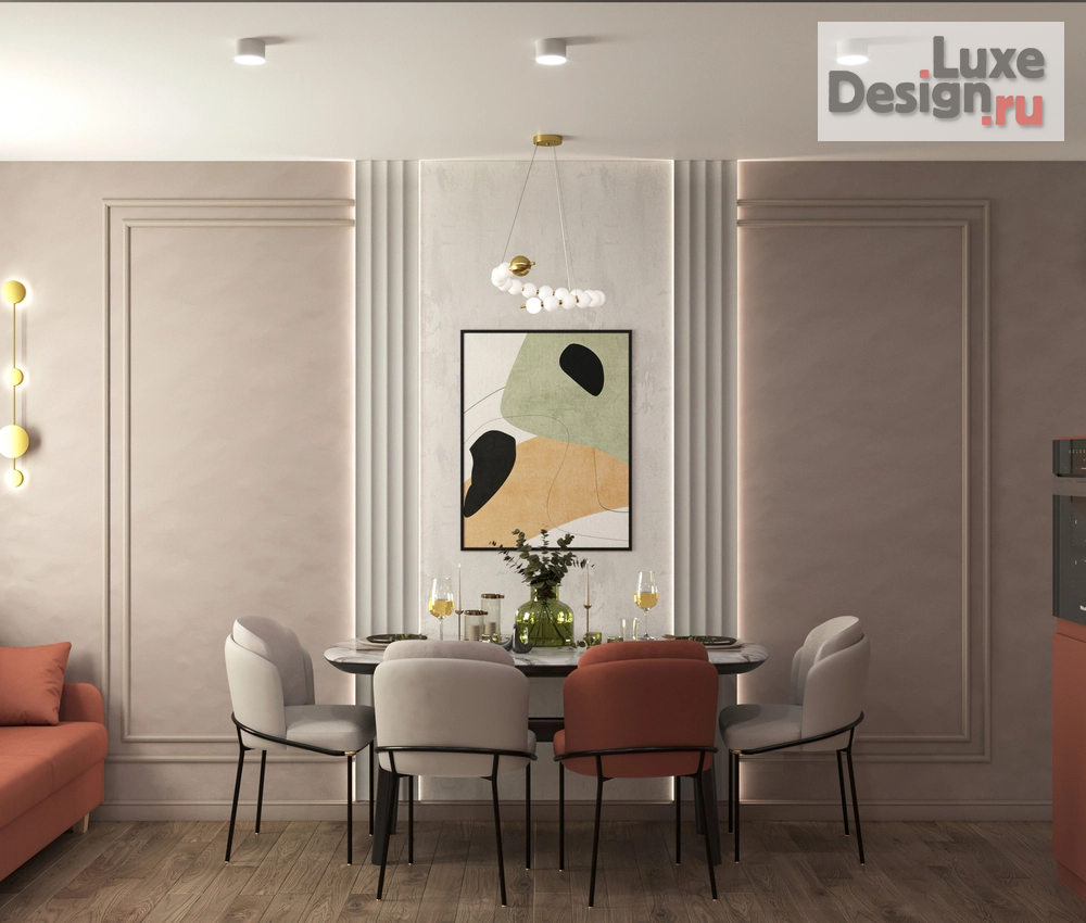 Дизайн интерьера трехкомнатной квартиры "Дизайн проект квартиры" (фото 1)