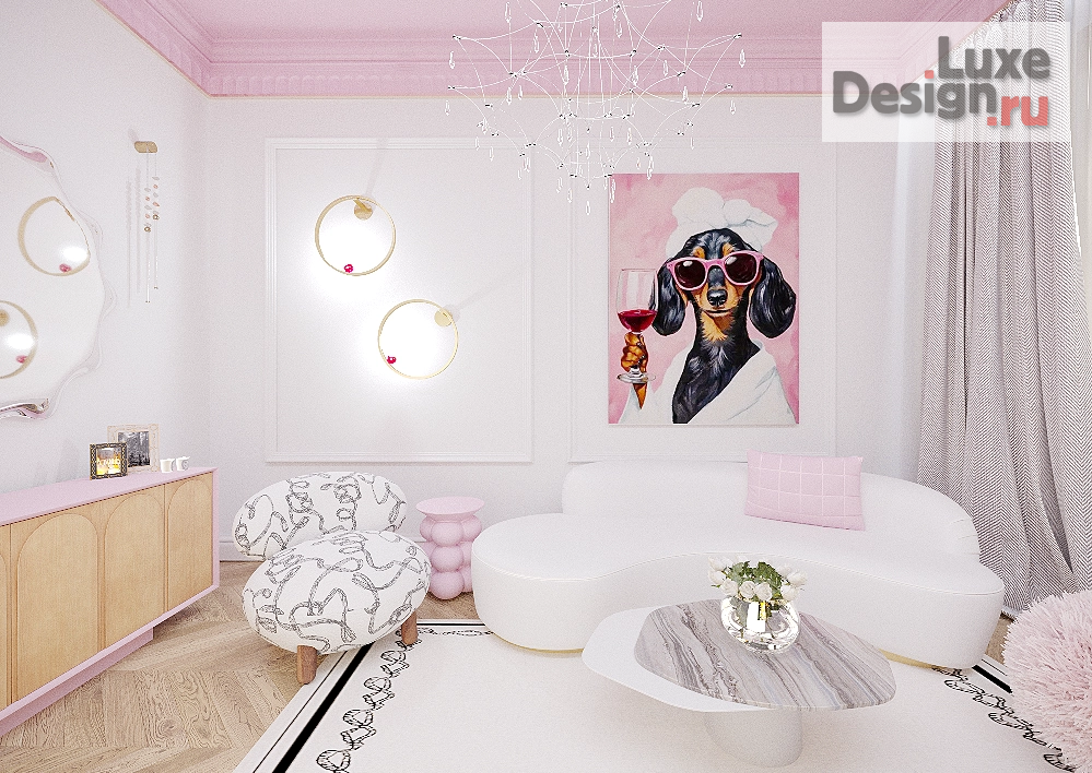 Дизайн интерьера апартаментов "Апартаменты для творческой девушки" (фото 1)