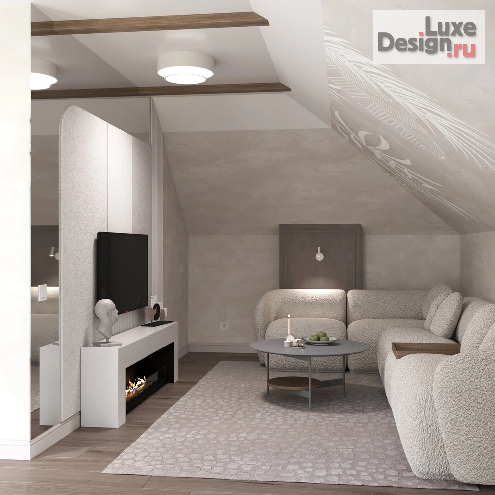 Дизайн интерьера мансарды "Проект мансарды" (фото 2)