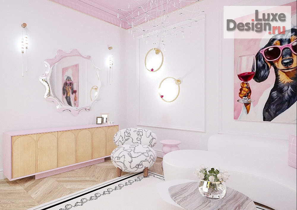 Дизайн интерьера апартаментов "Апартаменты для творческой девушки" (фото 2)