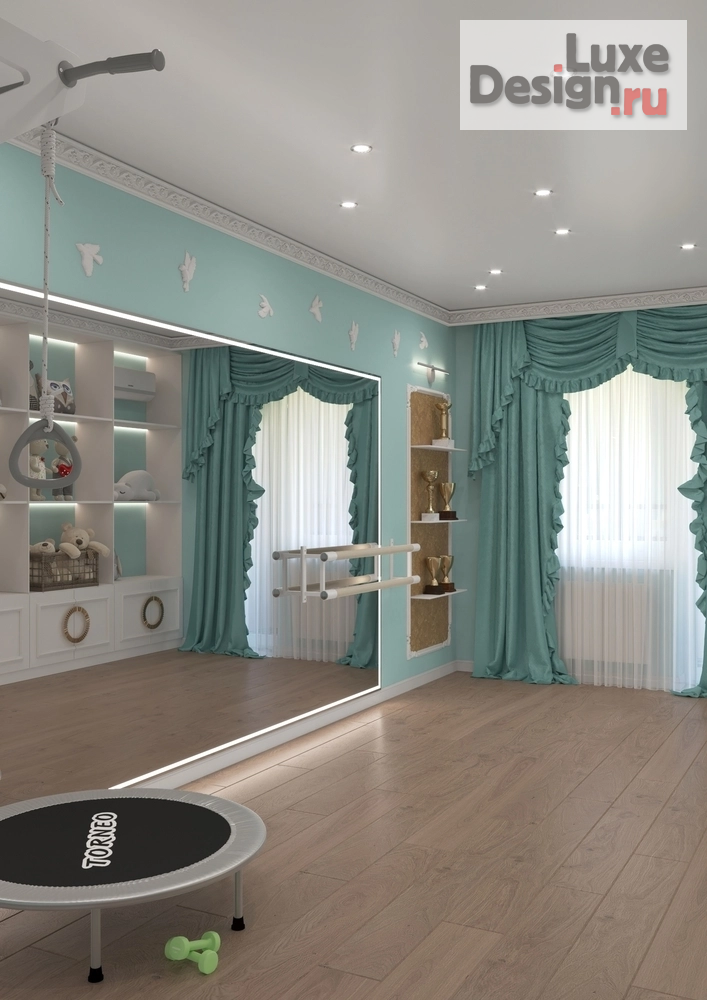 Дизайн интерьера детской "Детская и спорткомната" (фото 5)