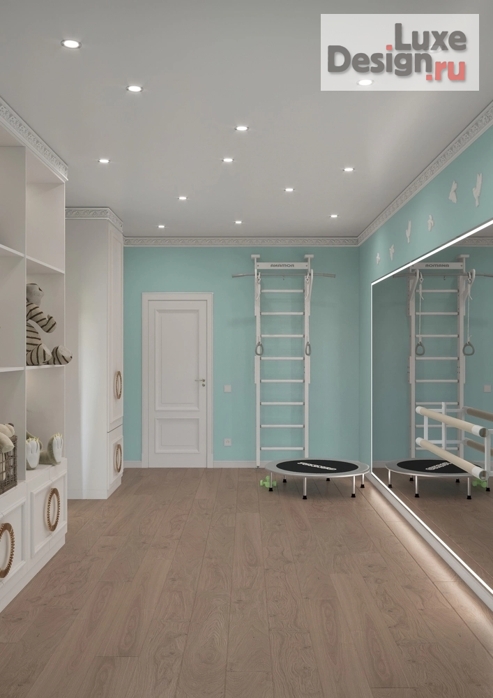 Дизайн интерьера детской "Детская и спорткомната" (фото 6)