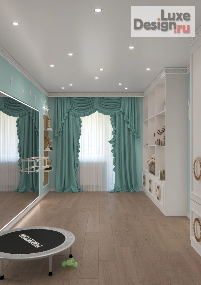 Дизайн интерьера детской "Детская и спорткомната" (фото 7)