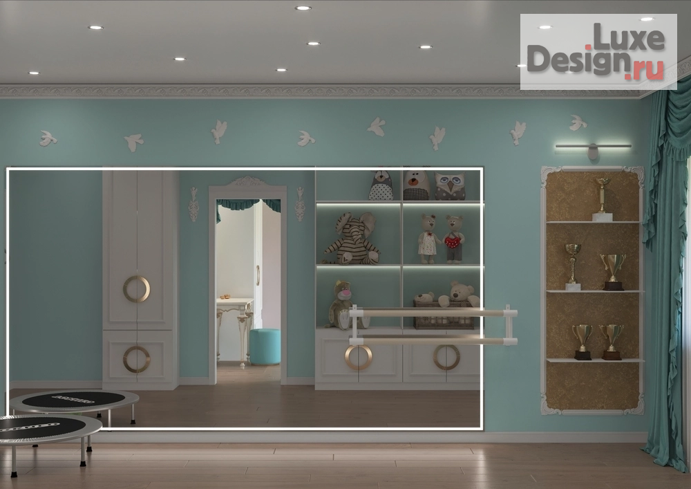 Дизайн интерьера детской "Детская и спорткомната" (фото 8)