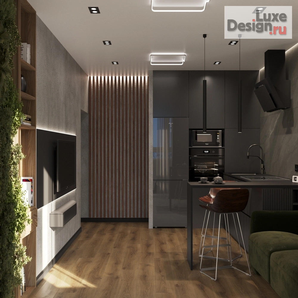 Дизайн интерьера квартиры "Стильная квартира для холостяка" (фото 3)