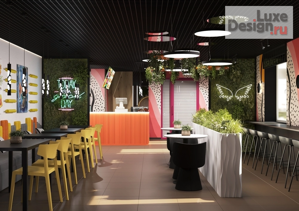 Дизайн интерьера кафе "Семейное кафе" (фото 3)