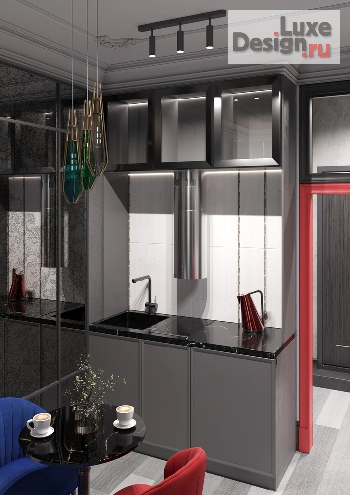 Дизайн интерьера апартаментов "Апартаменты для яркой девушки" (фото 5)