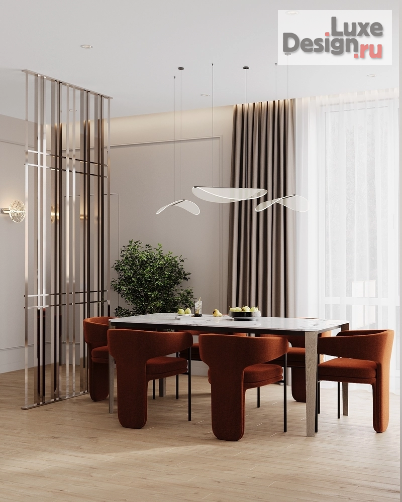 Дизайн интерьера четырехкомнатной квартиры "Современная Элегантность" (фото 1) от дизайнера Сахно Ульяна - ТвойДизайнер.рф Дизайн интерьера четырехкомнатной квартиры "Современная Элегантность" (фото 1)