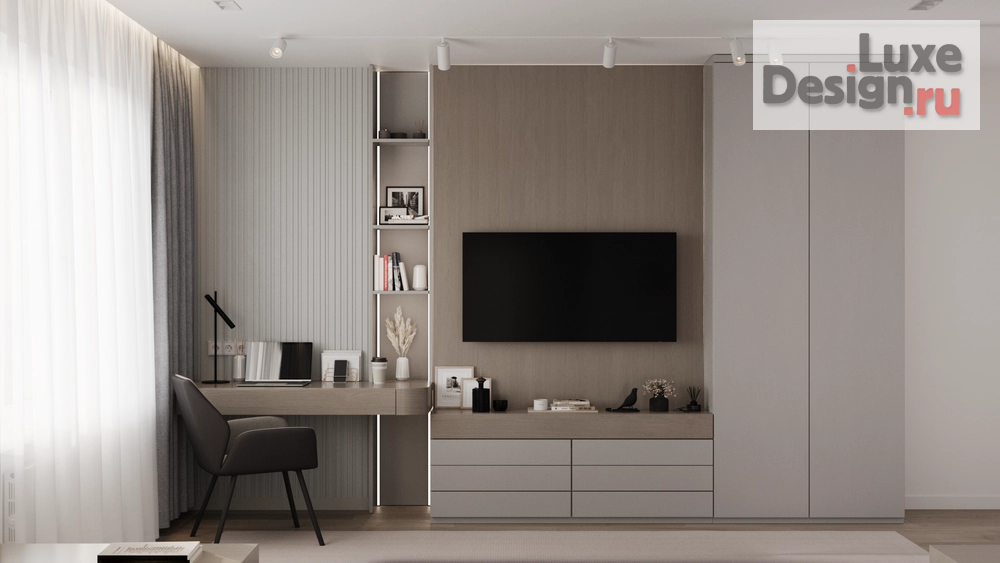 Дизайн интерьера двухкомнатной квартиры "Капитальный ремонт/современный интерьер" (фото 19)