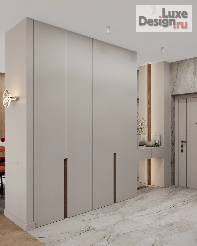 Дизайн интерьера четырехкомнатной квартиры "Современная Элегантность" (фото 3) от дизайнера Сахно Ульяна - ТвойДизайнер.рф Дизайн интерьера четырехкомнатной квартиры "Современная Элегантность" (фото 3)