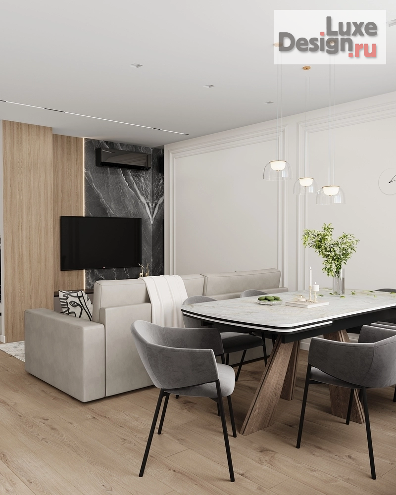 Дизайн интерьера пентхауса "Дизайн проект двухуровневой квартиры " (фото 2)