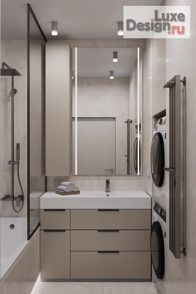 Дизайн интерьера двухкомнатной квартиры "Капитальный ремонт/современный интерьер" (фото 26)