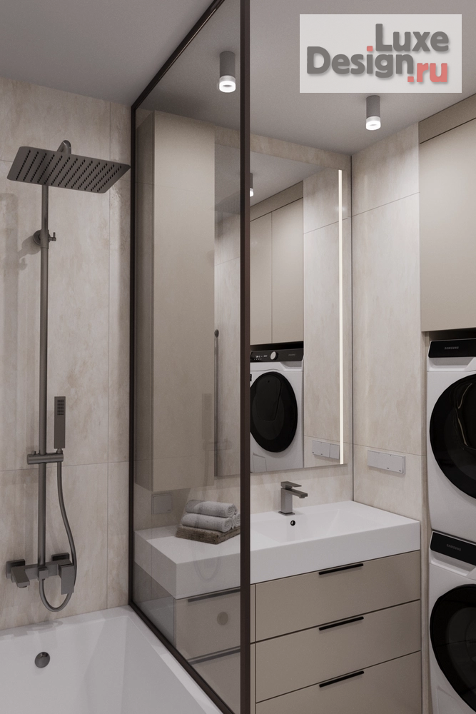 Дизайн интерьера двухкомнатной квартиры "Капитальный ремонт/современный интерьер" (фото 27)