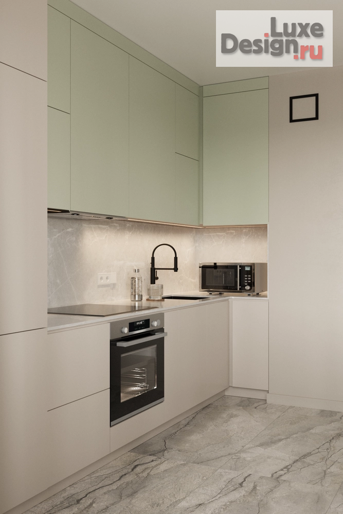 Дизайн интерьера двухкомнатной квартиры "Капитальный ремонт/современный интерьер" (фото 3)