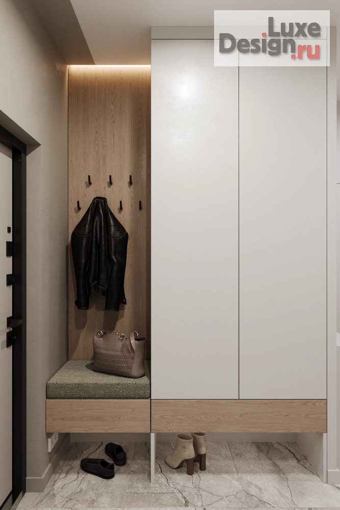 Дизайн интерьера двухкомнатной квартиры "Капитальный ремонт/современный интерьер" (фото 5)