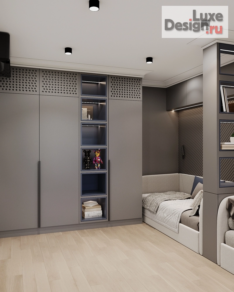 Дизайн интерьера двухкомнатной квартиры "Квартира для семьи с двумя детьми" (фото 14) от дизайнера Сахно Ульяна - ТвойДизайнер.рф Дизайн интерьера двухкомнатной квартиры "Квартира для семьи с двумя детьми" (фото 14)