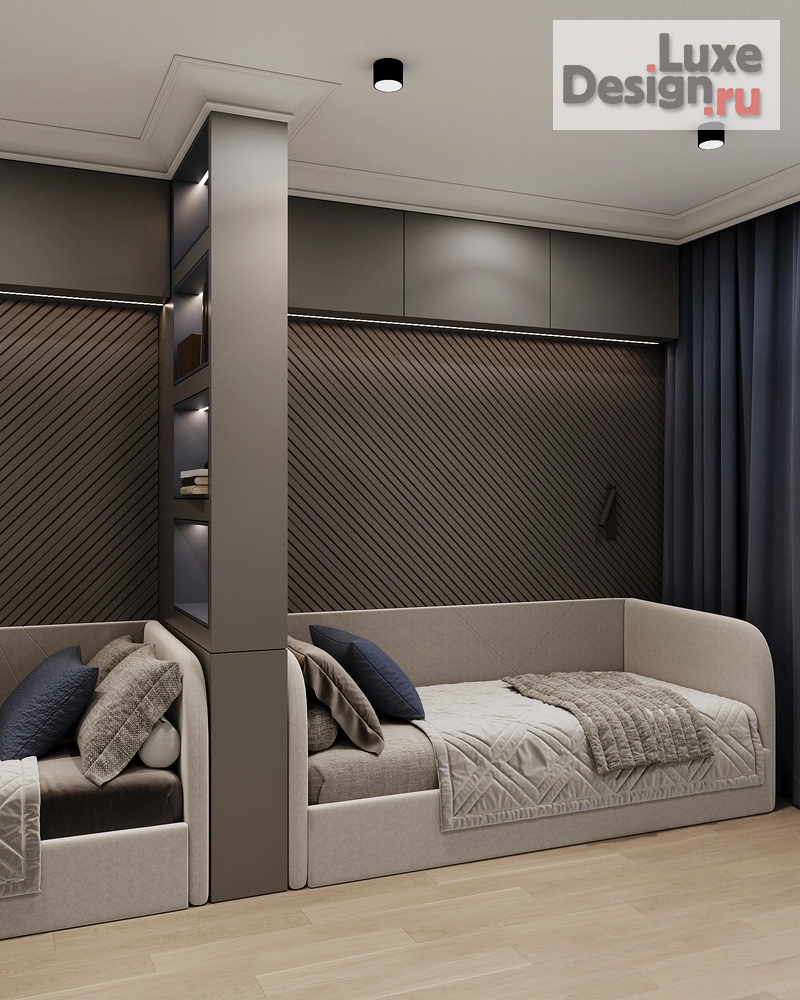 Дизайн интерьера двухкомнатной квартиры "Квартира для семьи с двумя детьми" (фото 15) от дизайнера Сахно Ульяна - ТвойДизайнер.рф Дизайн интерьера двухкомнатной квартиры "Квартира для семьи с двумя детьми" (фото 15)