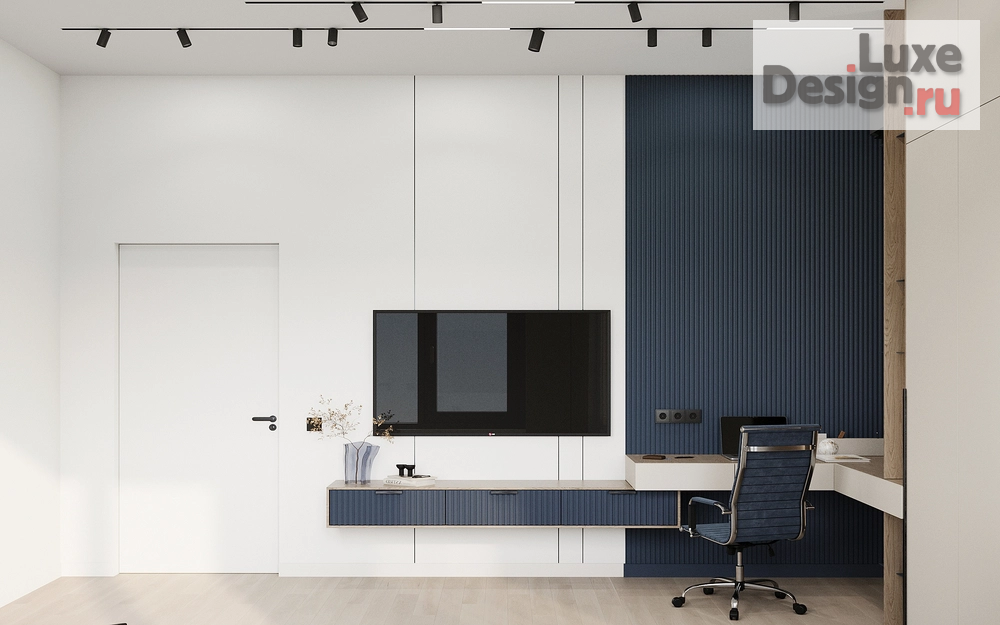 Дизайн интерьера трехкомнатной квартиры "Квартира с отделкой Whitebox" (фото 8) от дизайнера Сахно Ульяна - ТвойДизайнер.рф Дизайн интерьера трехкомнатной квартиры "Квартира с отделкой Whitebox" (фото 8)