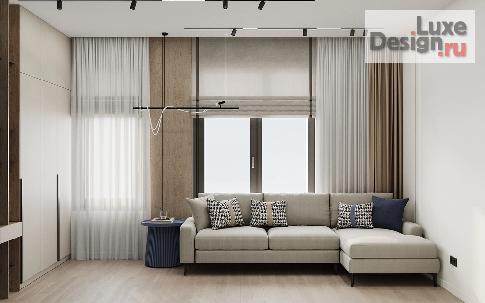 Дизайн интерьера трехкомнатной квартиры "Квартира с отделкой Whitebox" (фото 7) от дизайнера Сахно Ульяна - ТвойДизайнер.рф Дизайн интерьера трехкомнатной квартиры "Квартира с отделкой Whitebox" (фото 7)