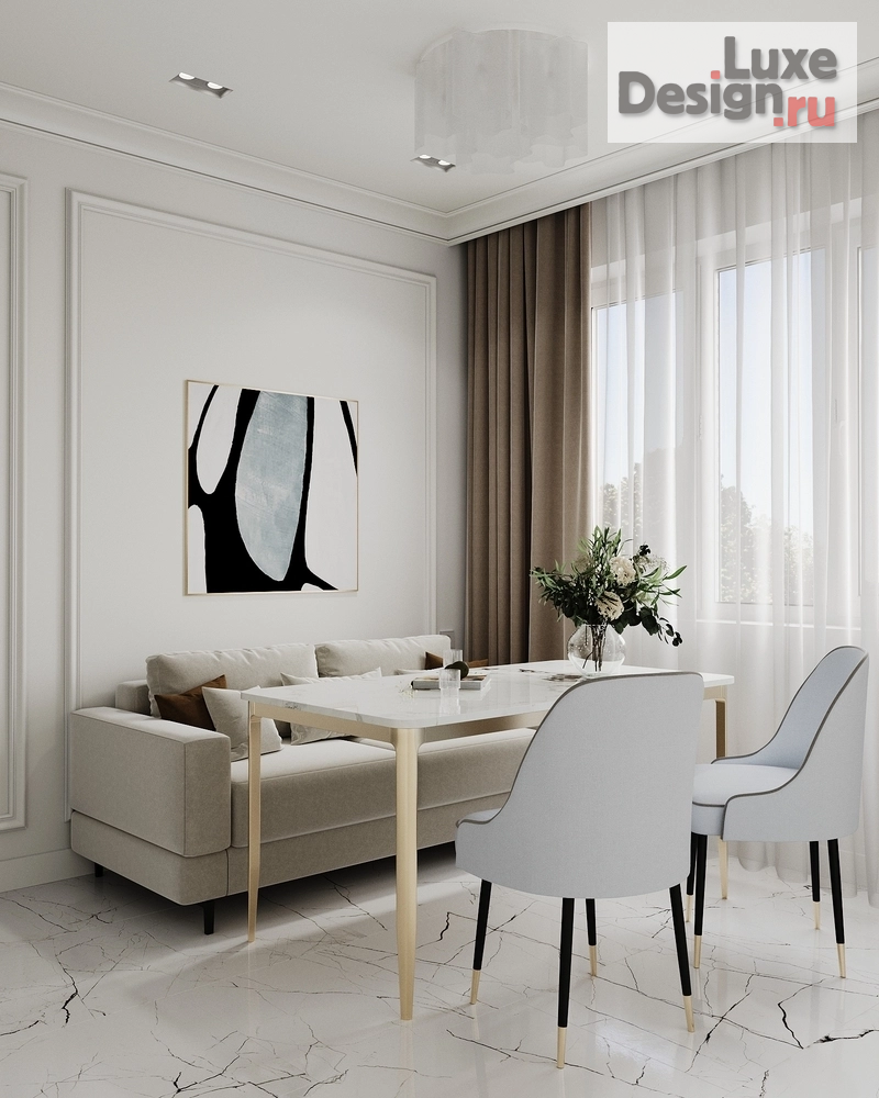 Дизайн интерьера двухкомнатной квартиры "Квартира для семьи с двумя детьми" (фото 6) от дизайнера Сахно Ульяна - ТвойДизайнер.рф Дизайн интерьера двухкомнатной квартиры "Квартира для семьи с двумя детьми" (фото 6)