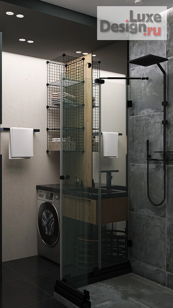 Дизайн интерьера квартиры студии "СТУДИЯ С МУЖСКИМ ХАРАКТЕРОМ" (фото 5)