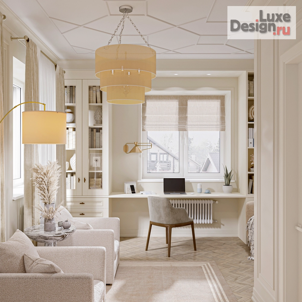 Дизайн интерьера коттеджа "Элегантный дом в Шарапово" (фото 28) от дизайнера Новикова Юлия Юрьевна Дизайн интерьера коттеджа "Элегантный дом в Шарапово" (фото 28)