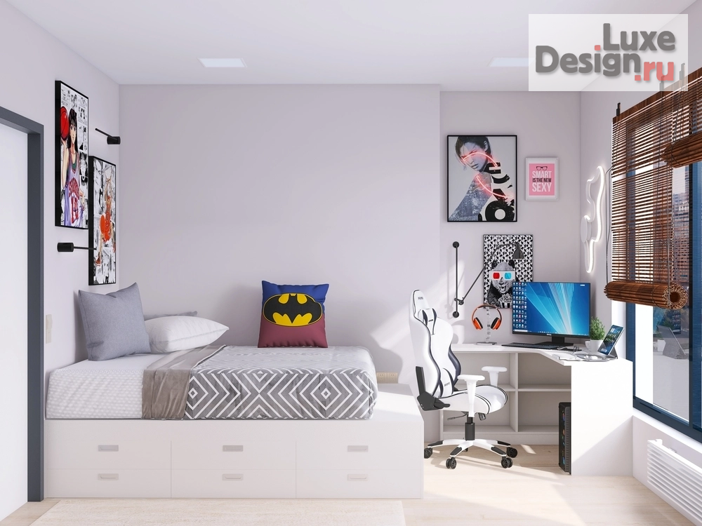 Дизайн интерьера трехкомнатной квартиры "Минималистичная квартира для семьи с подростком" (фото 7)