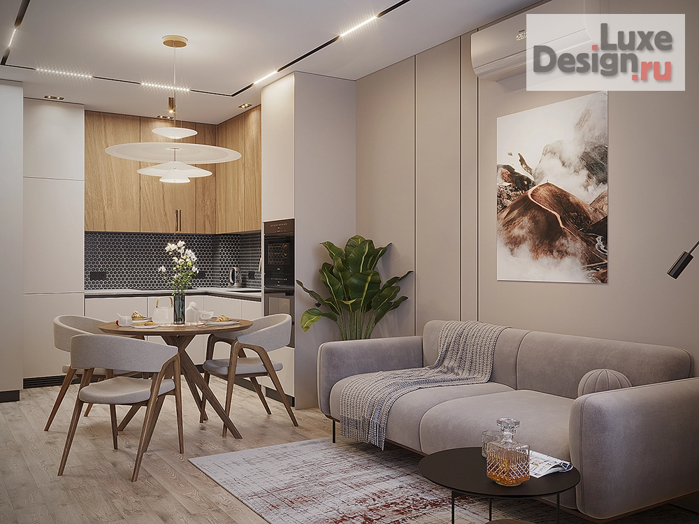 Дизайн интерьера однокомнатной квартиры "ЖК "Новый Зеленоград" " (фото 1)