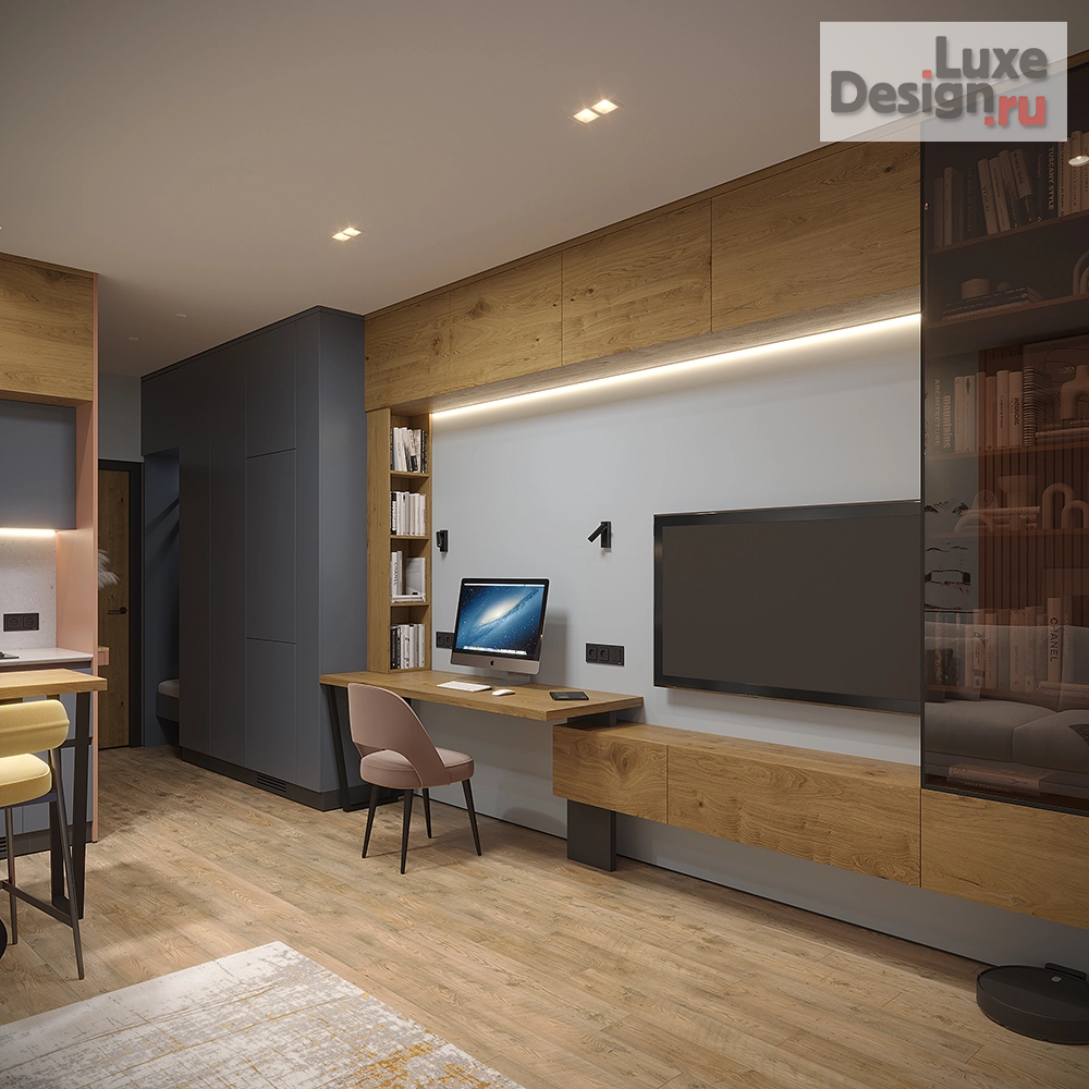 Дизайн интерьера квартиры студии "ЖК "Новый Зеленоград" студия" (фото 5)